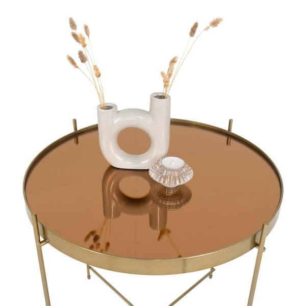 Stolik kawowy Venezia złoty - House Nordic ApS